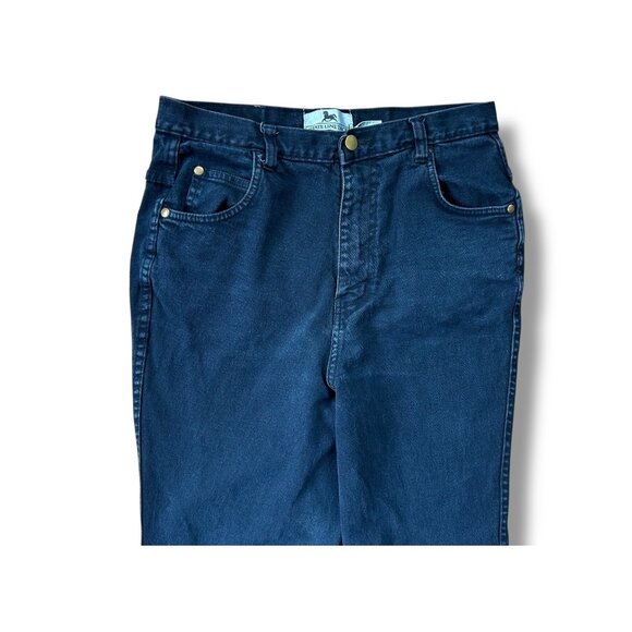 State Line Tack Womens Blue Denim Riding Breeches Cotton Stretch Equestrian Deni - Picture 3 of 10